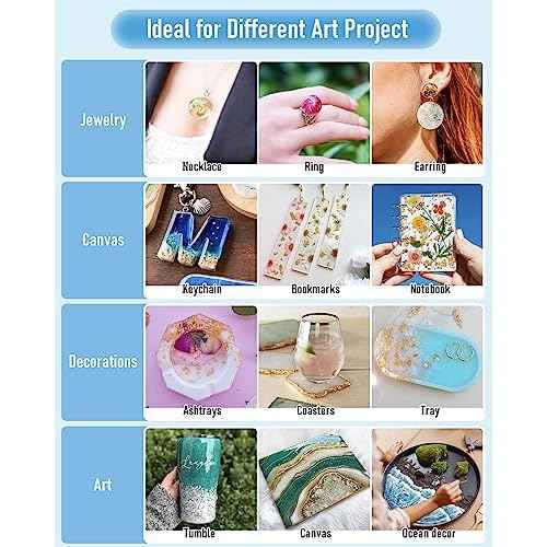 Nicpro UV Resin 1000g, Upgrade Crystal Clear Ultraviolet Epoxy Resin Glue Kit, Low Odor & Quick Curing Sunlight Cure Hard UV Resin for Jewelry Making, Handmade DIY Craft, Coating and Casting