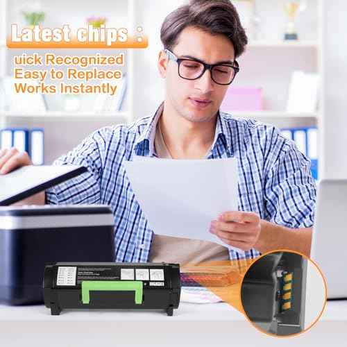 501H 50F1H00 High Yield Toner Cartridge (5,000 Pages) for Lexmark MS310dn MS310d MS312dn MS315dn MS410dn MS415dn MS510dn MS510dtn MS610dn MS610de Compatible for Lexmark 50F1000 Ink Cartridge (Black)