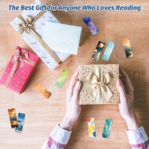 48 Pieces Magnetic Bookmarks Set with Storage Box - Unique Style, Cute & Durable Book Markers for Reading, Gift for Women & Men, Christmas & Teacher Gifts