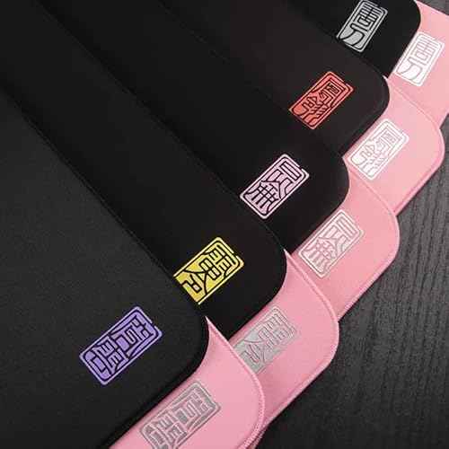 ESPTIGER Mouse Pads Shan Hai Series Chuan Yun (480 x 400 x 4mm) Standard Size SlimFlex Base Delicate Dense Plain Weave Fabric Large Cloth Gaming Mousepad ? Pink