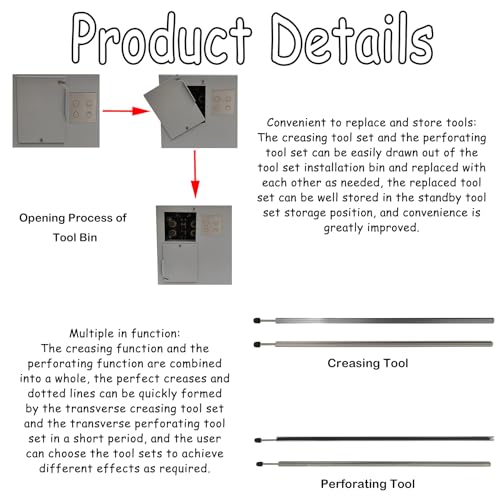 13-Inch Electric Creasing & Perforating Machine - Digital Card & Invitation Maker
