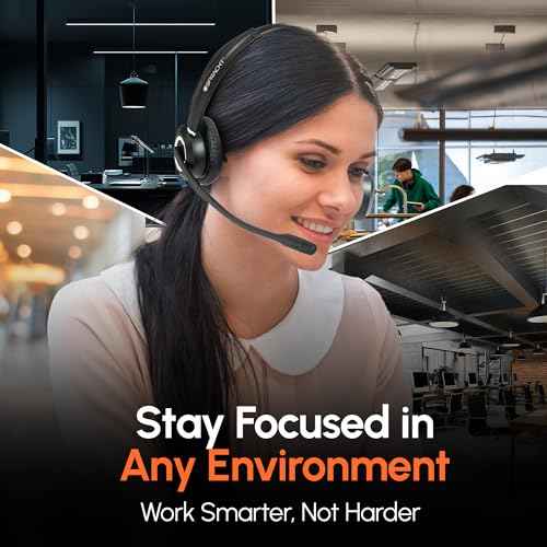 Spracht Zum RJ9 Dual Ear Wired Headset for Desktop Phones | Universal Telephone Headsets for Office Telephones | Works with Polycom Digium Nortel Yealink Grandstream Cisco