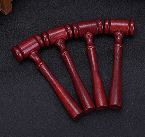 24 Mini Wooden Judge Gavel Prop Hammers for Courtroom & Party Decor