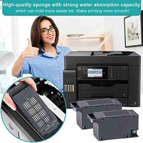 C9345 Ink Maintenance Box Replacement for WF-7840 ET-16650 ET-16600 ET-8550 ET-5850 ET-5880 ET-8500 WF-7820 WF-7310 ET-5800 EC-C7000 ST-C8000 ST-C8090 Printers (C12C934591/PXMB9/C9345)(2 Packs)