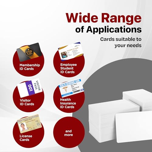 X LINE CR80 30Mil Graphic Quality PVC Cards – 500 Pack (500 Card)