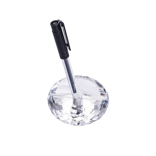 LONGWIN Crystal Fountain Pen & Pencil Holder Office Supplies Desktop Organizer Desk Decoration Christmas Gift Idea