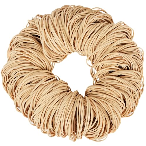 Beige #18 Rubber Bands 500pcs – Elastic Office Bands for Bundling
