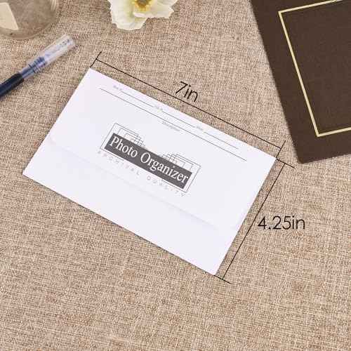 Lineco, Acid Free Photo organizer White File Envelopes 4x6 Inch, for Photos, Postcards, Greeting Cards (25/Pack, 4 Packs)