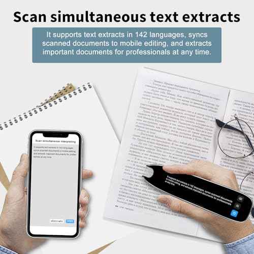 Translation Pen, 142 Language Translation Devices Translator Pen, Text Extract Pen, Pen Scanner for Travel Learning and Reading Disabilities Translation Pen