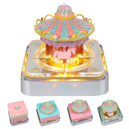 3D Calendar 2026,Time Piece Calendar 2026,3D Memo Pad,3D Desk Calendars 2026,Carousel Tear Away calendar,3D Art Notepad,Christmas Gift,New Year Gift (Carousel)