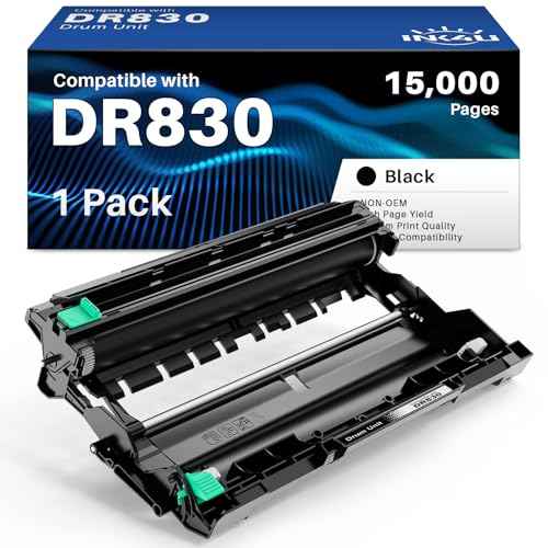 INK4U DR830 Drum Unit for Compatible Replacement for Brother DR830 DR-830 Drum Unit for Brother HL-L2400D HL-L2460DW HL-L2405W HL-L2465DW HL-L2480DW DCP-L2640DW MFC-L2820DW Printer, 1 Pack, Not Toner