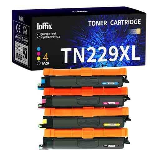 TN229XL TN229 Toner Cartridge Set Compatible with Brother TN229 TN229XL Toner Cartridge MFC-L3780CDW MFC-L3720CDW HL-L3280CDW Toner (4 Pack)
