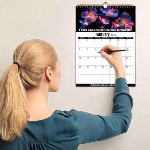 2026 Calendar for Tired-Ass Women,Fuck It Calendar 2026,Tired Women Calendar,Funny party gift Home Office Wall Calendar - Funny Monthly Calendar Gag Gift for Womens