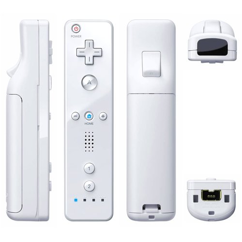 Wii Controller 2 Pack, Wii Remote Controller, with Silicone Case and Wrist Strap, TIANHOO Remote Controller for Wii/Wii U, White