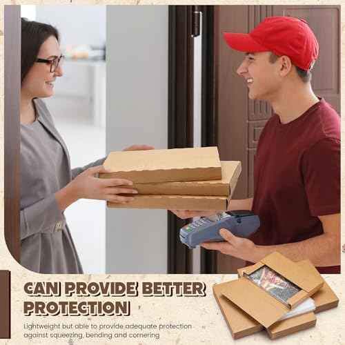 30 Pack Corrugated Comic Book Mailers 7.8 x 11 x 1.2 Inch with 30 Bubble Bags, Comic Book Shipping Box Easy Fold Cardboard Photo Box for Mailing Packaging, Height Adjustable