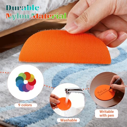 36 Pack Colorful Carpet Floor Markers - Reusable Yoga & Classroom Dots