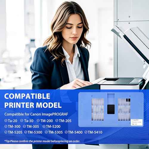 MC-31 Maintenance Cartridge Compatible for Canon Imageprograf TM-200 TM-205 TM-300 TM-305 TM-5200 TM-5205 TM-5300 TM-5305 Printers Replacement for Imageprograf Ta-20 and Ta-30