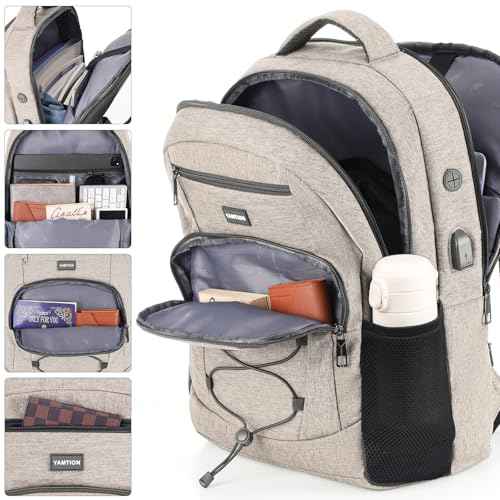 YAMTION School Backpack for Women and Teen Girls,College Bookbag Laptop Back Pack School Bag with USB Port for High School College Students Work