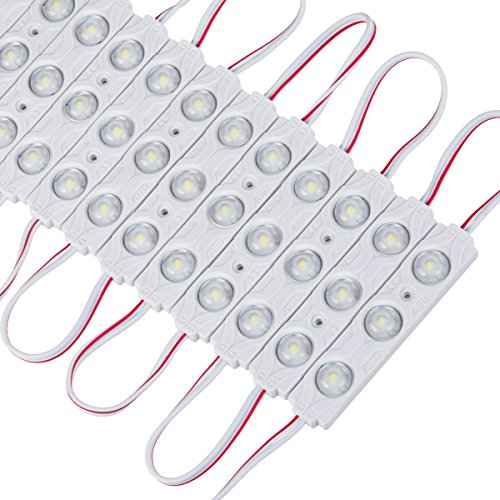 Blue LED Module DC12V 0.72W Decorative Tape Light with Lens for Lightbox Letter Advertising Signs with Tape Adhesive Backside (200pcs Pack)