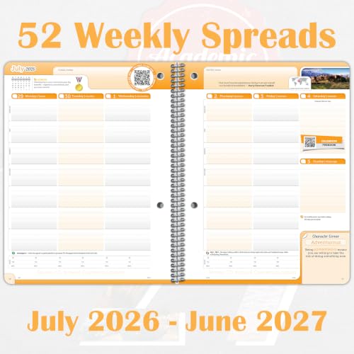 School Datebooks Monthly Planner 2026-2027 Medium Boulder Cover 6.625" x 9"