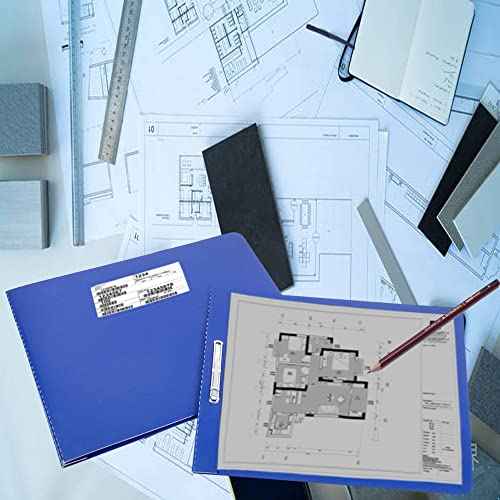 Fiberboard Binder,Sheet Size 8.5 x 11 Inches with Metal Prong Top Fastener with Compressor 2.75 Inch Centers, 2 Inch Capacity for Pressboard Report Cover,12 per Box (Blue))