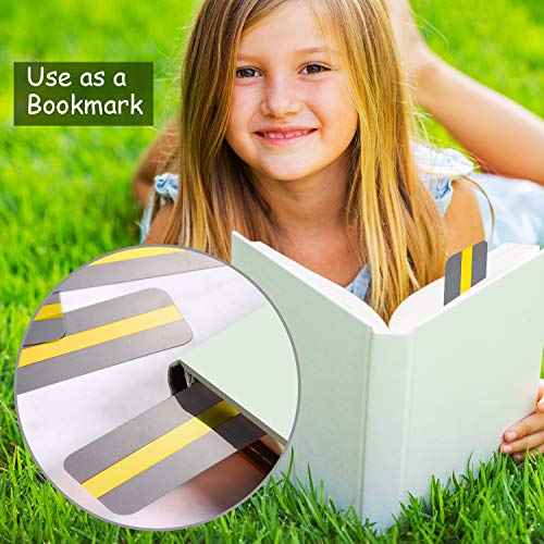 18 Pack Reading Guide Strips Colored Overlay Highlight Bookmarks Reading Strips Help with Dyslexia for Crystal Children and Teacher Supply (Yellow)