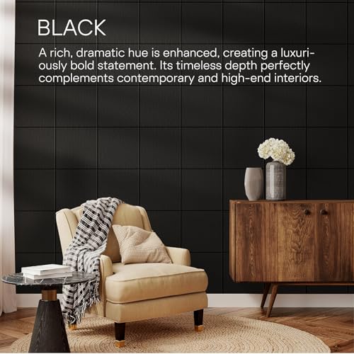 MaxGear Black Felt Bulletin Board 36" x 24" Large Wall Display Tiles with Push Pins