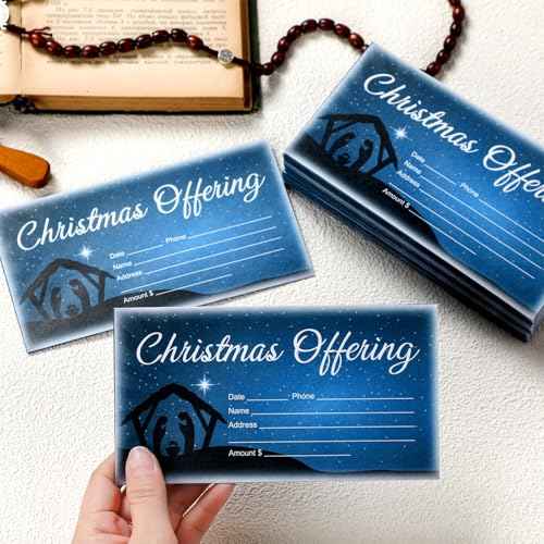 600 Pcs 6.5 x 3.5 Inch Christmas Offering Envelopes for Church Tithes and Offering Envelopes for Religious Tithe Donation Bulk Church Supplies (Advent)