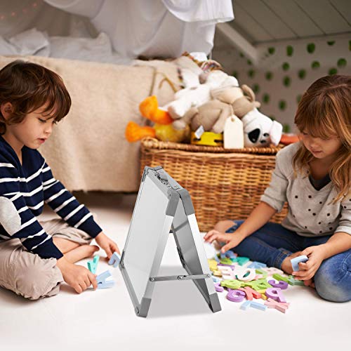 Tankee Gray 16x12 Inches Double Sided Magnetic Whiteboard - Portable Dry Erase Board