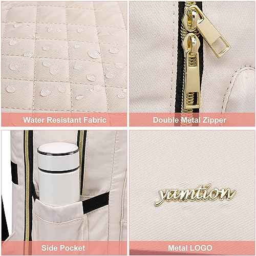YAMTION Backpack for Women and Teen Girls,School Backpack TSA Laptop Bookbag with USB for College University Students Business Office Work Travel