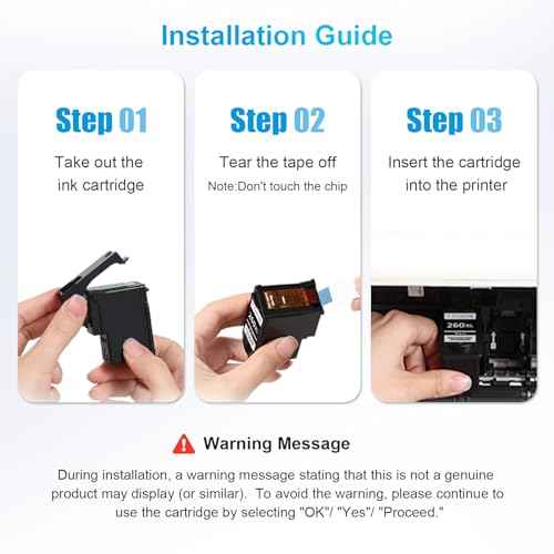 Remanufactured 260XL and 261XL Ink Cartridges Replacement for Canon 260 and 261 Ink Cartridges, PG-260 XL/CL-261 XL Work with Canon Pixma TS6420a TS6400 TR7020a TR7020 TS5320 Printer Ink