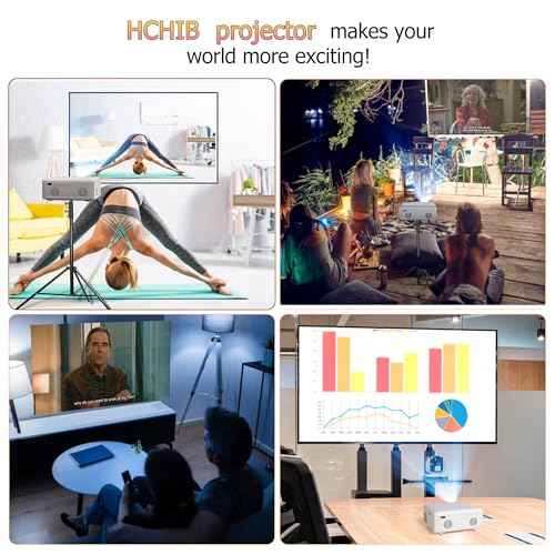 Mini Bluetooth Projector , 1080P projector 4k , projector for iphone, portable/outdoor/room/wall projectorr, compatible with Android/iOS/PS5/TV stick/laptop/USB/HDMI/USB (white)