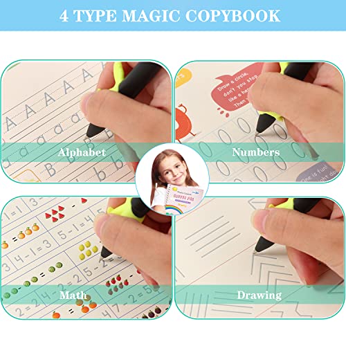 AALGO Reusable Handwriting Practice Book for Kids 5.1x7.1in – Toddler Learning Workbook with Pen & Refill