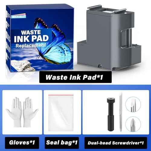 Waste Ink Pad Replacement with Reset Software for Ecotank ET-2850 ET-2760 ET-2750 ET-2700 ET2850 ET2760 ET2750 ET2700 2850 2760 2750 2700 Printer, Maintenance Box with Reset Software