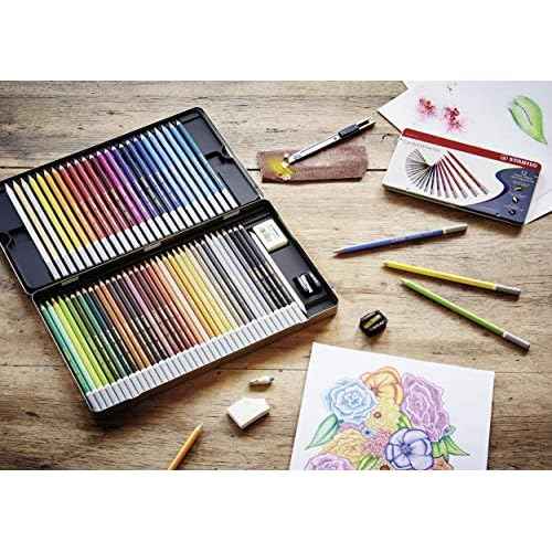 STABILO Chalk-Pastel Pencil CarbOthello - Pack of 12 - Essential Tones