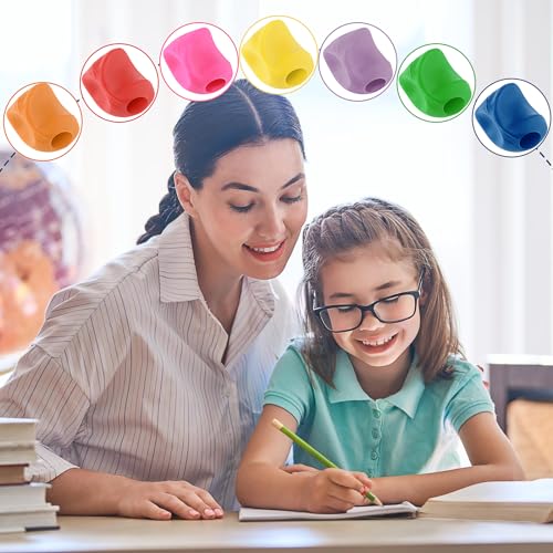Kids Pencil Grippers 15 Pack - Handwriting Posture Training & Writing Aids