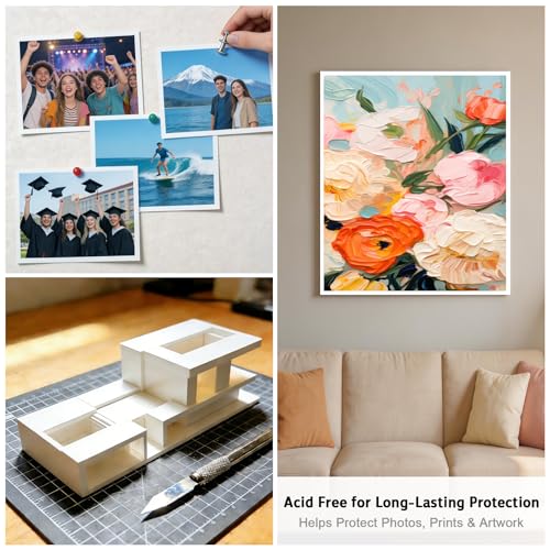 ilifemate 24x36 Inch White Foam Board 12-Pack - Lightweight Craft & Presentation Sheets