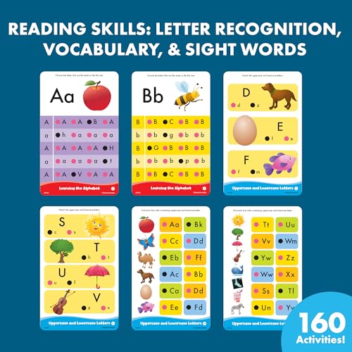 Educational Insights Hot Dots Getting Ready for School! Set - Preschool Workbooks with Interactive Pen, Homeschool Learning Books, Build Toddler Reading & Math Skills, Ages 4+