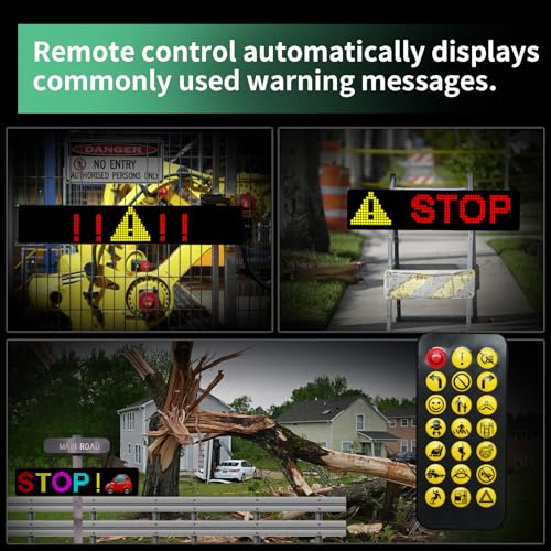 Programmable LED Sign 27''x5'',Holiday Electronic Sign, APP Control, Text Pattern Animation Customizable, High Bright, Bluetooth 5, IP65 Waterproof, Business, Advertising,Holiday digital,Festival LED