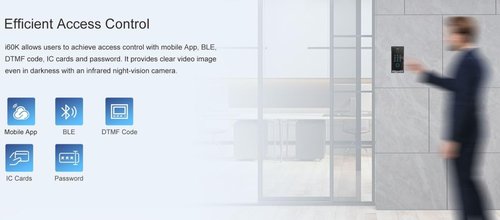 Fanvil i60K SIP Video Door Phone with Keypad – 2MP HDR Camera, IP65 Weatherproof, Bluetooth, RFID, PoE, ONVIF – Secure Access Control for Apartments, Offices & Smart Homes