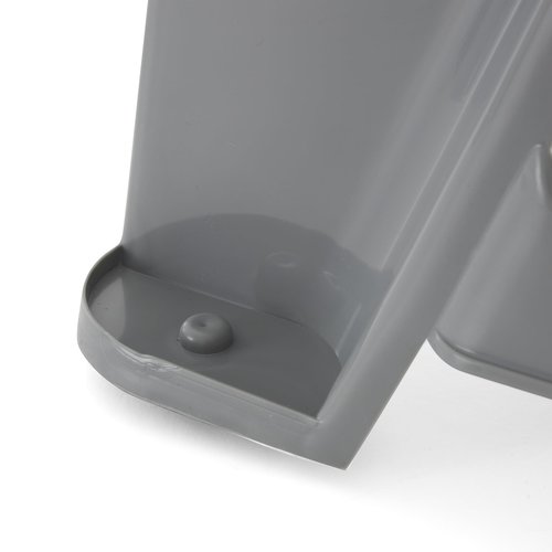 Gracious Living Plastic 2-Step Stool, Portable Step Stool, 16 Inches Tall, Gray