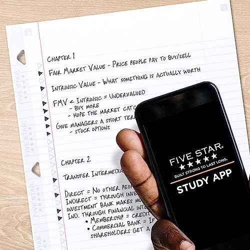 Five Star Loose Leaf Paper Plus Study App, 12 Pack, Notebook Paper, College Ruled Filler Paper, Reinforced, 8.5 x 11, 80 Sheets per Pack (170026-ECM)