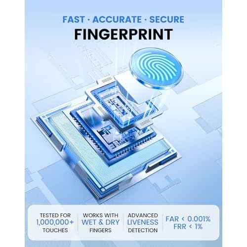 NGTeco Standalone Time Clock, Fingerprint & PIN Time Clocks for Employees Small Business Without WiFi & Software, Clock in and Out Machine for Employees, No Monthly Fee