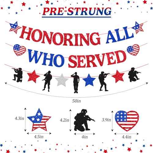 Independence Day Decor Honoring All Who Served Decoration Happy Veterans Day Thank You to Our Heros Backdrop for Greeting Police Military Army Soldier Theme Party Decor