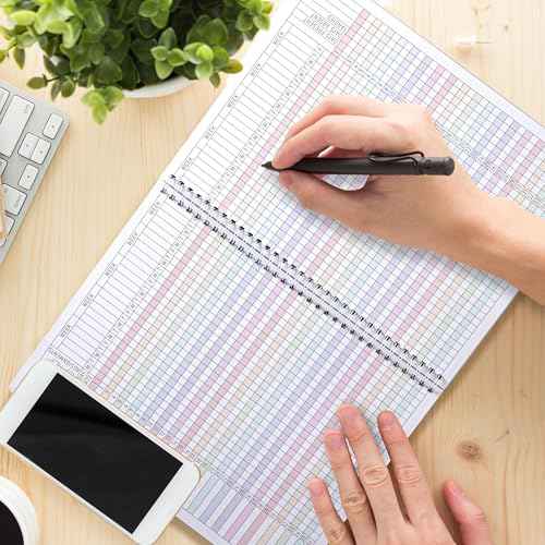 120 Pages Teacher record book 11 x 8.27inch Teacher grade book Spiral bound Lesson planner Attendance book for School Classroom Office Supplies,Double Sided Printing