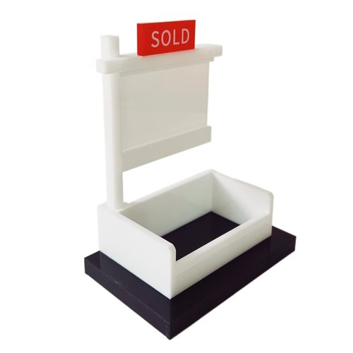 Jxueych Real Estate Business Card Holder for Desk, Realtor Business Office Reception Desktop Business Card Display for Men & Women - Holds Standard Cards