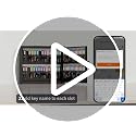 72-Key Smart Key Cabinet with Keypad & App – Wall-Mount Lock Box Organizer