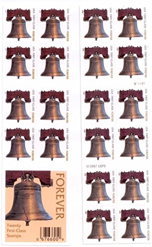 USPS Liberty Bell Forever Stamps Booklet of 20 - Collectible First-Class Postage