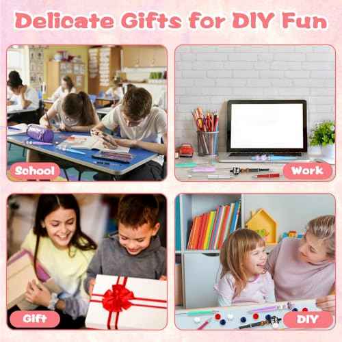 150 Pcs DIY Beadable Pen Kit Multicolor Bulk Ballpoint DIY Crafting Pens with 8 Colors Refills & Bags for Students Teens Teachers School Office Accessories Supplies