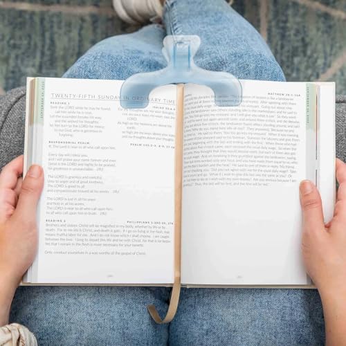 2 Pack Transparent Blue Book Page Holders, Hands-Free Reading Clips for Books & Music Sheets